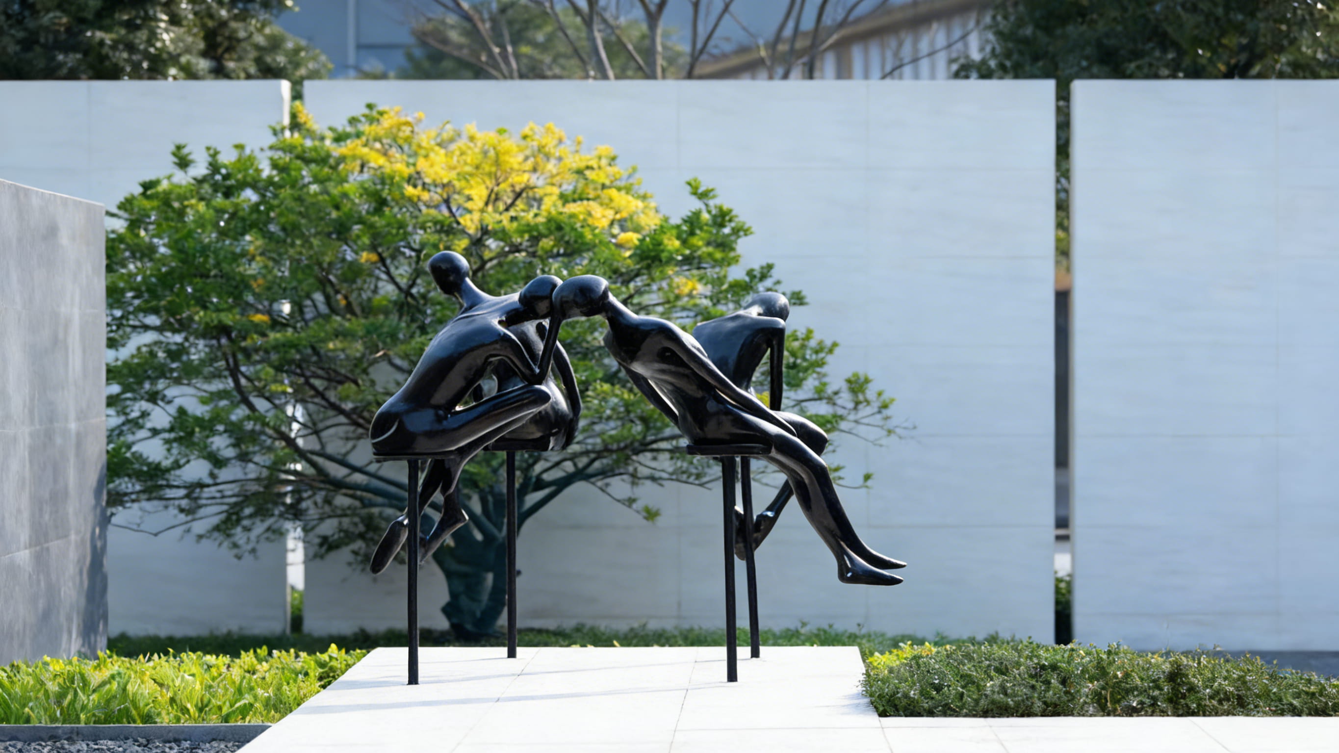 玻璃钢雕塑（售楼处示范区・极简人文）