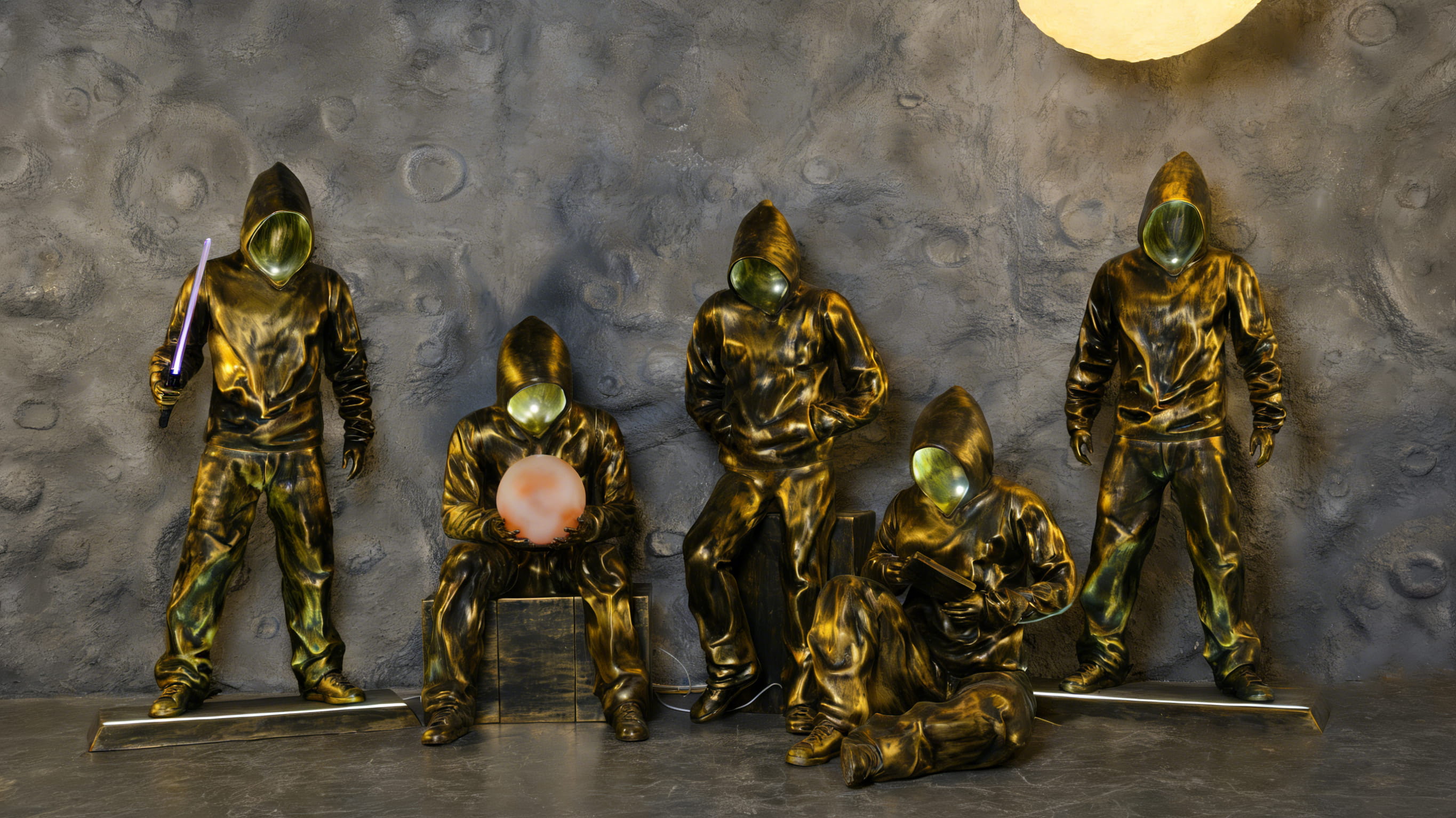 玻璃钢雕塑（数字雕塑实体化・月面行者）